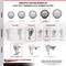 Service Caster 5 Inch Thermoplastic Rubber Swivel 3/8 Inch Threaded Stem Caster with Brake SCC SCC-TS20S514-TPRB-TLB-381615 - alternate 3